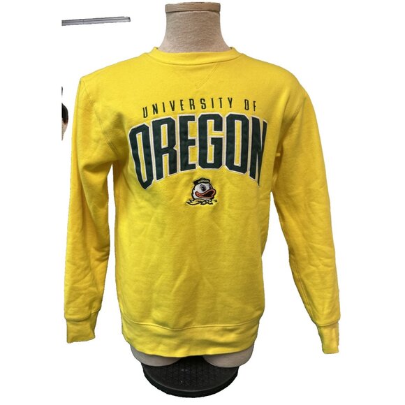 Champion Yellow Oregon Ducks Hoodie Unisex Adult Size Small - Picture 1 of 10